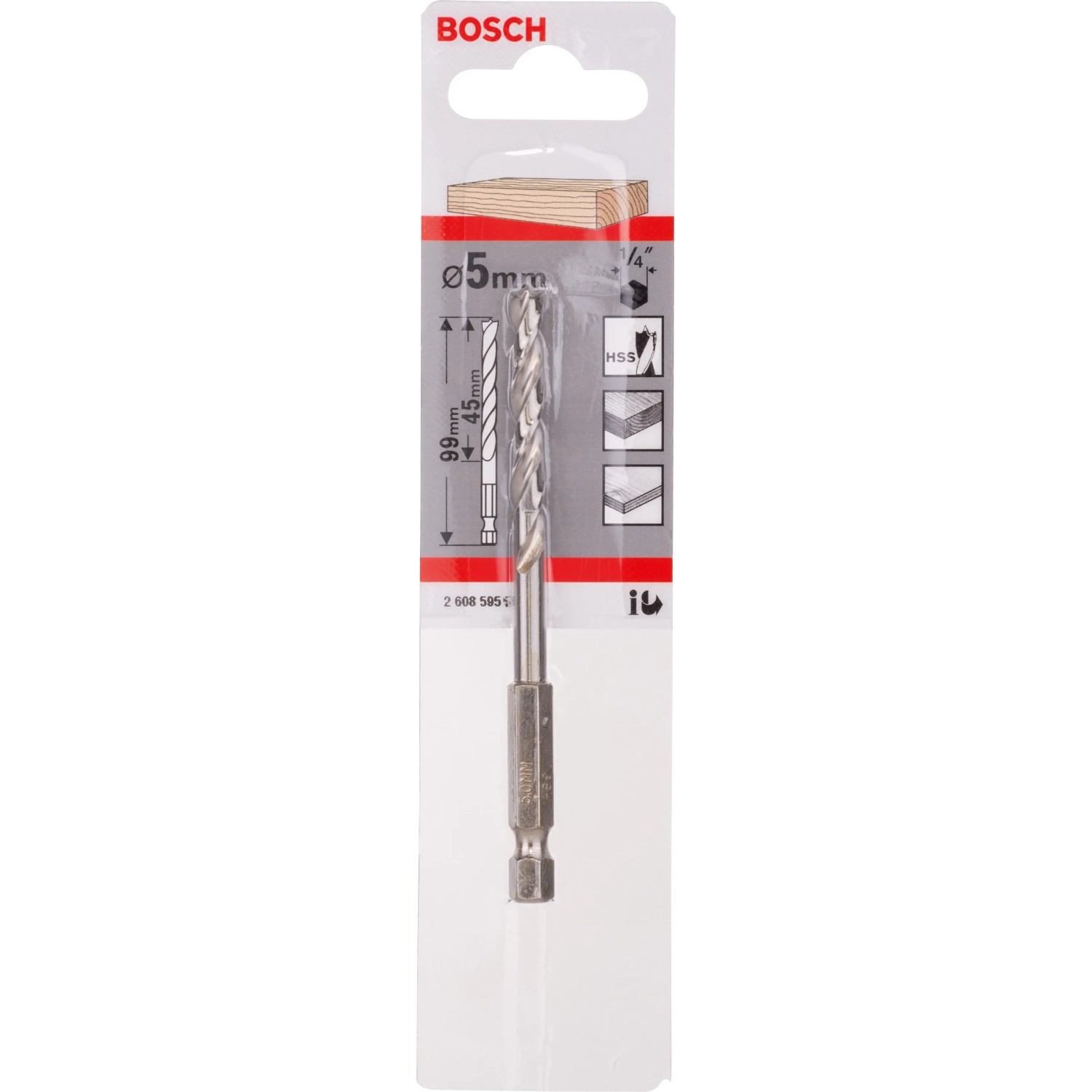10x Spiralbohrer Mit Sechskantschaft – 4,2 Mm, HSS Mit Titan-Beschichtung, 95 Mm Lang