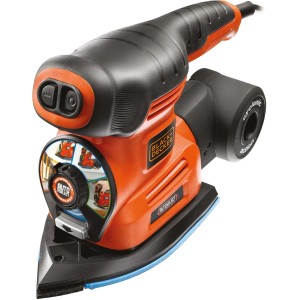 Black+Decker Multischleifer KA280: 4-in-1 Schleifmaschine mit AutoSelect für Schwingschleifen, Dreieckschleifen und Exzenterschleifen.
