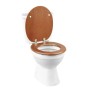 Sinobath WC-Sitz mit Absenk-Automatik Rotbraunes Holzmaser Dekor_4