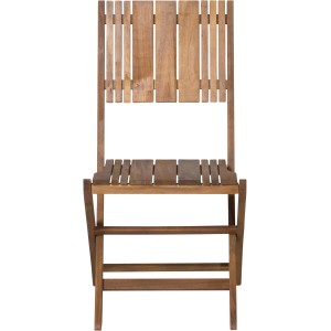 Siena Garden Falun Klappstuhl, beige, aus Akazienholz, ideal für Garten und Terrasse.