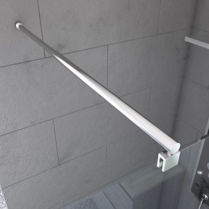Aurlane Haltebügel Parma Chrom, verstellbar von 70-100 cm, für Duschen.