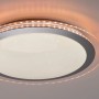LED-Deckenleuchte Cyba Silber, Ø 45cm, mit CCT & RGB Funktion für stimmungsvolles Licht.