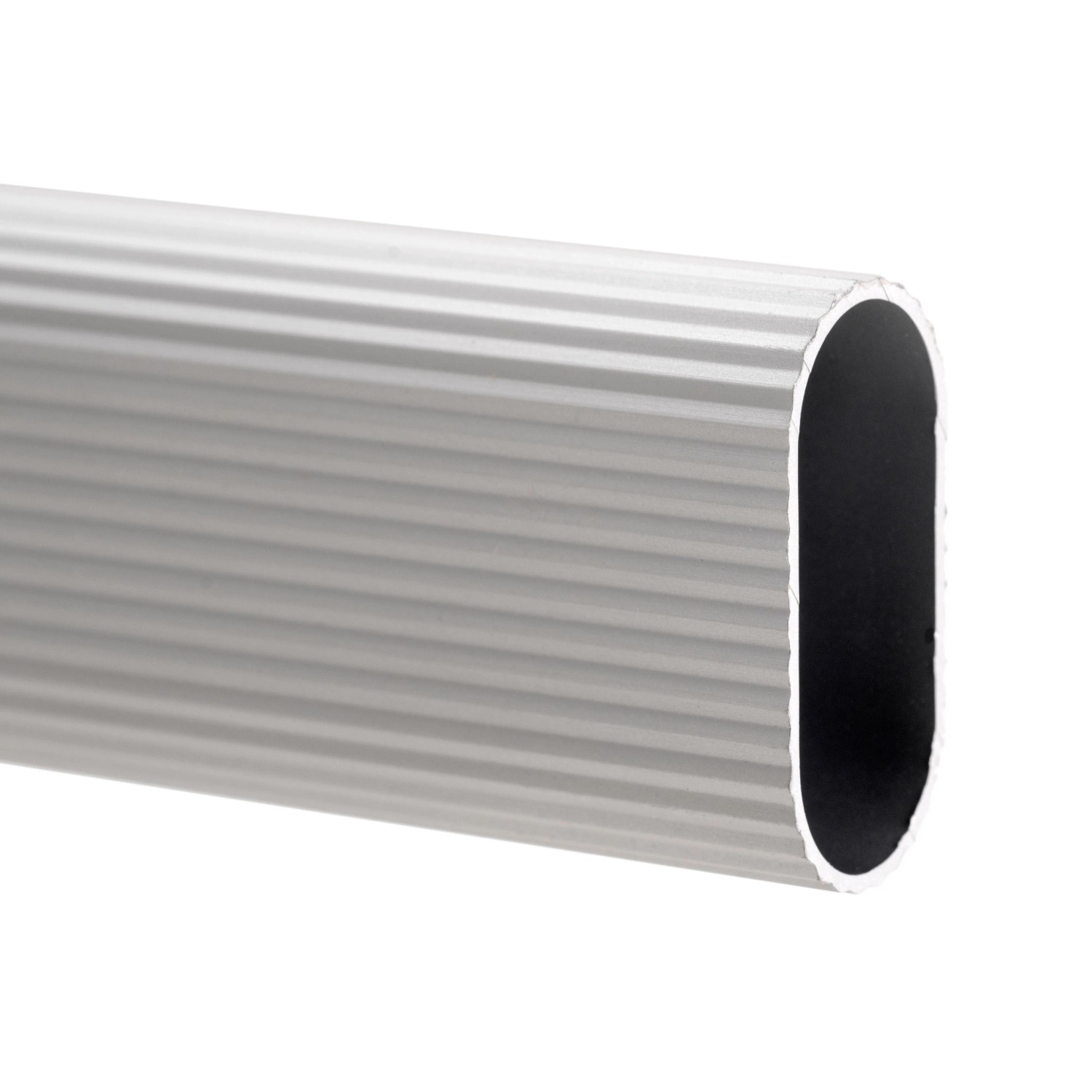 Emuca Satz von Schrankschienen Set 2 x 115m mit Halterungen Aluminium und Zamak Matt Eloxiert_4