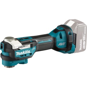 Makita Akku-Multitool mit AVT-Technologie und Akku. Ideal für vibrationsarmes Arbeiten.