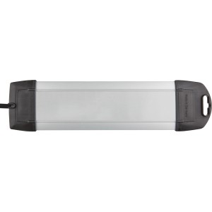Brennenstuhl Premium-Alu-Line Steckdosenleiste, 4-fach, silber-schwarz, 1,8 m Kabel.