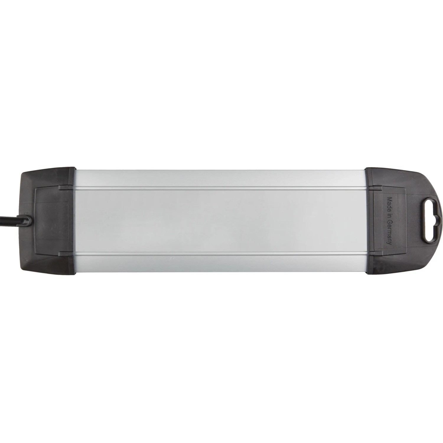 Brennenstuhl Premium-Alu-Line Steckdosenleiste, 4-fach, silber-schwarz, 1,8 m Kabel.