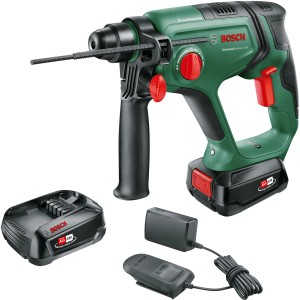 Bosch Akku-Bohrhammer Universal Hammer 18V mit Akkus und Ladegerät im Set.