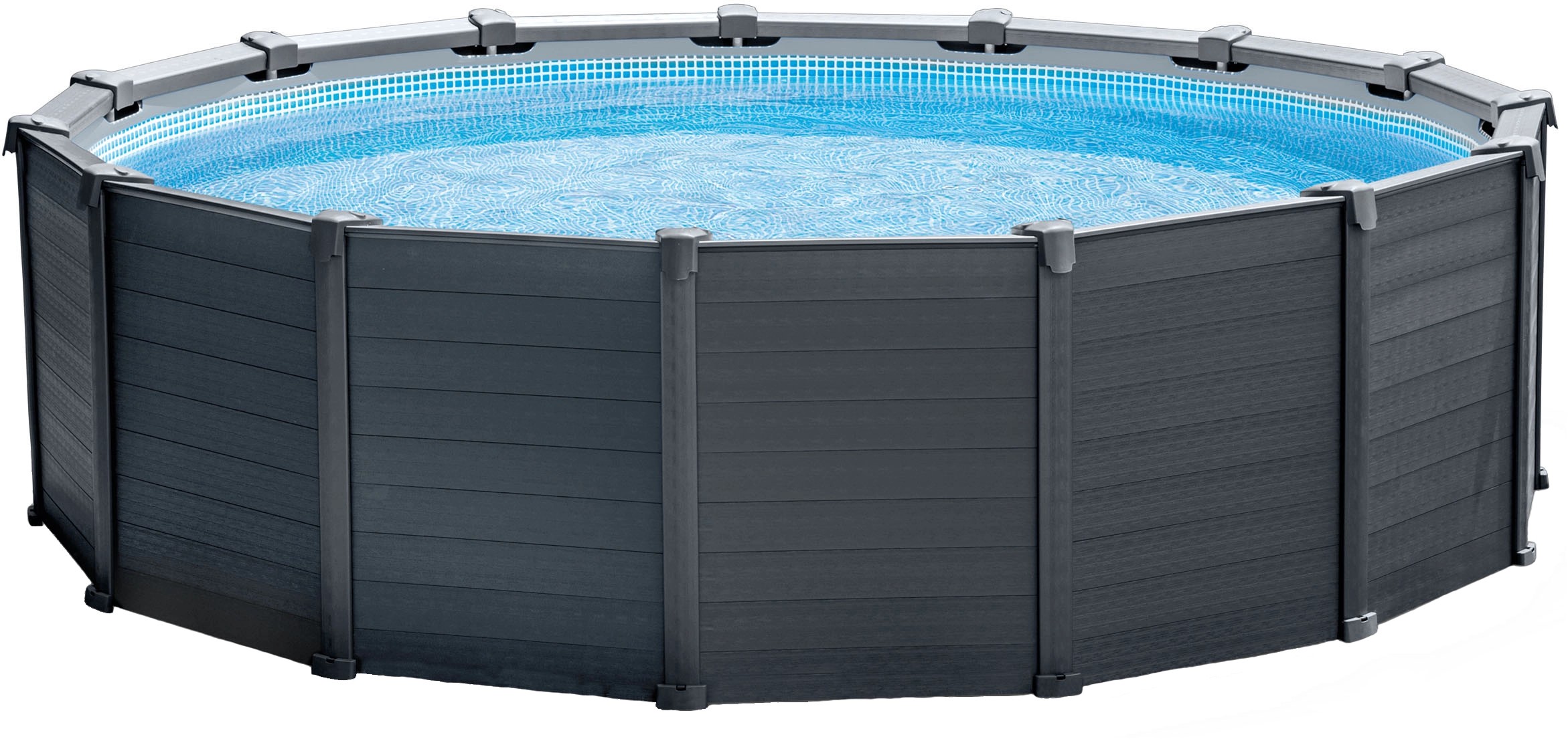 Intex Frame Pool Set Graphit mit Sandfilteranlage Ø 478 cm x 124 cm