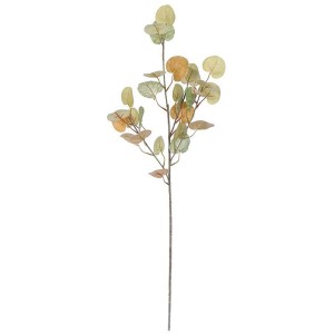 Flower Power Kunstblume: Eukalyptuszweig in Grün, 72 cm, für moderne Innendeko.