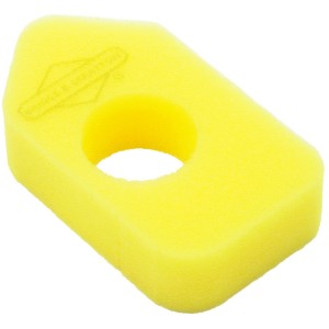 Gelber Luftfilter von Briggs & Stratton für Rasenmäher mit Classic/Sprint Motoren.