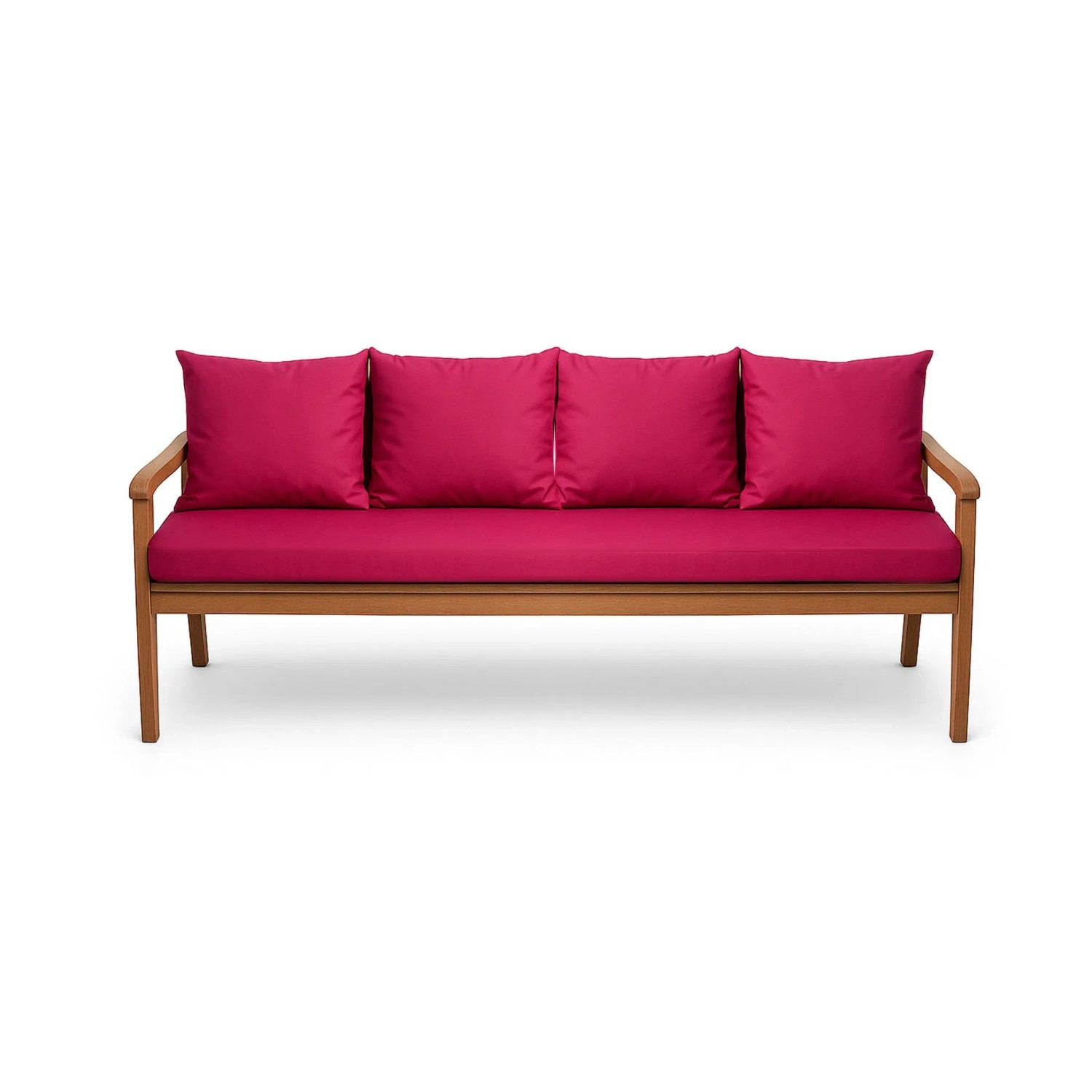 Setgarden Bankkissen-Set, Rose, für 3-Sitzer Gartenbank mit Sitz- und Rückenkissen.