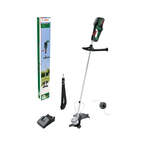 Bosch AdvancedBrushCut Akku-Freischneider Set mit 36V Akku, Ladegerät und Faden.