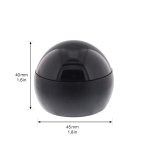 Wagner Bodentürstopper Kleben Black Deluxe, Ø 45 mm, schwarz. Türstopper aus Kunststoff mit Klavierlack-Optik.