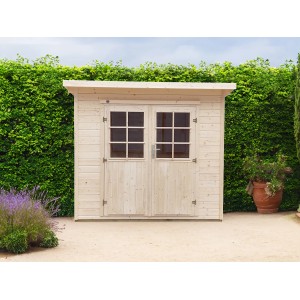 weka Holz-Gartenhaus Taro A Natur 235 x 240  Schneelast 1,5 kN/m²