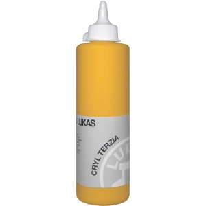 Lukas Cryl Terzia Acrylfarbe, 500ml, Indischgelb. Künstler-Acrylfarbe in Studienqualität.