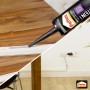 Pattex Montagekleber Stein Grau, Anwendung im Innen- und Außenbereich.