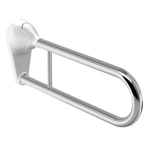 Spirella Vivawell Stützgriff, verchromtes Aluminium, klappbar für mehr Sicherheit im Bad.