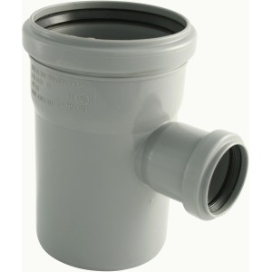 Marley HT-Einfachabzweig DN 110/50, 87° für Abwasserleitungen im Gebäude, grau.