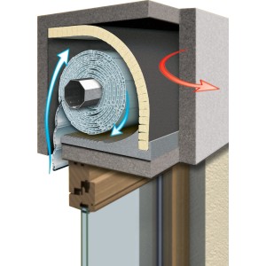 Schellenberg Rollladenkasten-Dämmung, 2-teilig, 100x50x2,5 cm, zur Reduzierung von Wärmeverlusten und Geräuschen.