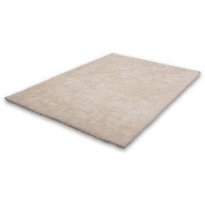 Lalee Hochflorteppich Blanda 620 in Elfenbein, 80x150 cm, aus weichem Mikro-Polyester.