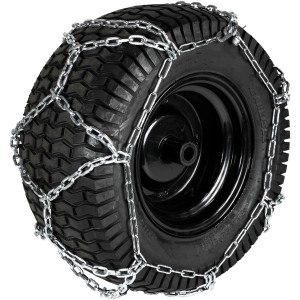 Al-Ko Schneeketten für Schneefräse Snowline 700 E, 2 Stück, am Reifen montiert.