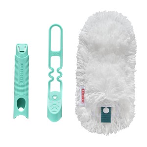Leifheit Staubwedel Superduster mit Mikrofaser-Puschel und Click-System Griff.