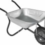 Haemmerlin BiBox One Schubkarre, 90 l, verzinkte Mulde, Luftrad, für Bau und Garten.