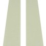 Weiße Endkappen für Sockelleiste Modern 60 Clip, 2er-Set für saubere Abschlüsse.