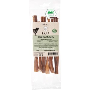 Primox Kauer Rinderdarmsticks, 60g, im transparenten Beutel. Hunde-Snack für artgerechte Beschäftigung.