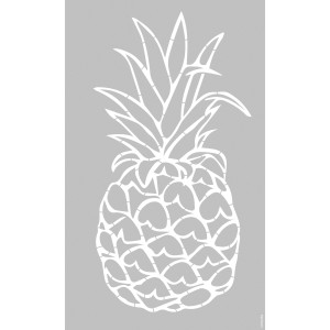 Marabu Schablone 40x60 cm mit Ananas-Motiv für Wandgestaltung.