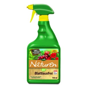 Naturen Bio Blattlausfrei 750ml: Sprühflasche zur Bekämpfung von Blattläusen im Garten.