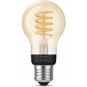 Philips Hue Filament LED Lampe E27, dimmbar, warmweiß bis kaltweiß.