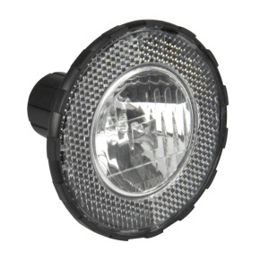 Fischer Dynamo Halogen Frontlicht 10 Lux für Fahrräder, mit Reflektor und Überspannungsschutz.