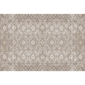 Fototapete Barock Ornament Beige Silber 4,00 m x 2,70 m FSC®