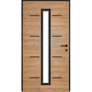 Splendoor Haustür ThermoSpace Milano Prime Woodeffect 110 cm x 210 cm Anschlag L