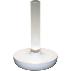 Weiße Konstsmide LED Akku-Vase Biarritz, ø 13,5 cm, Höhe 20,5 cm. Dekoleuchte für Innen und Außen.