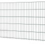 Grüner Doppelstabmattenzaun aus Metall, 83x201 cm, für Gartenzäune.