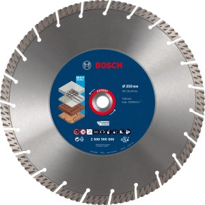 Bosch Expert Diamanttrennscheibe Multi Material, 350 mm Durchmesser für Winkelschleifer.
