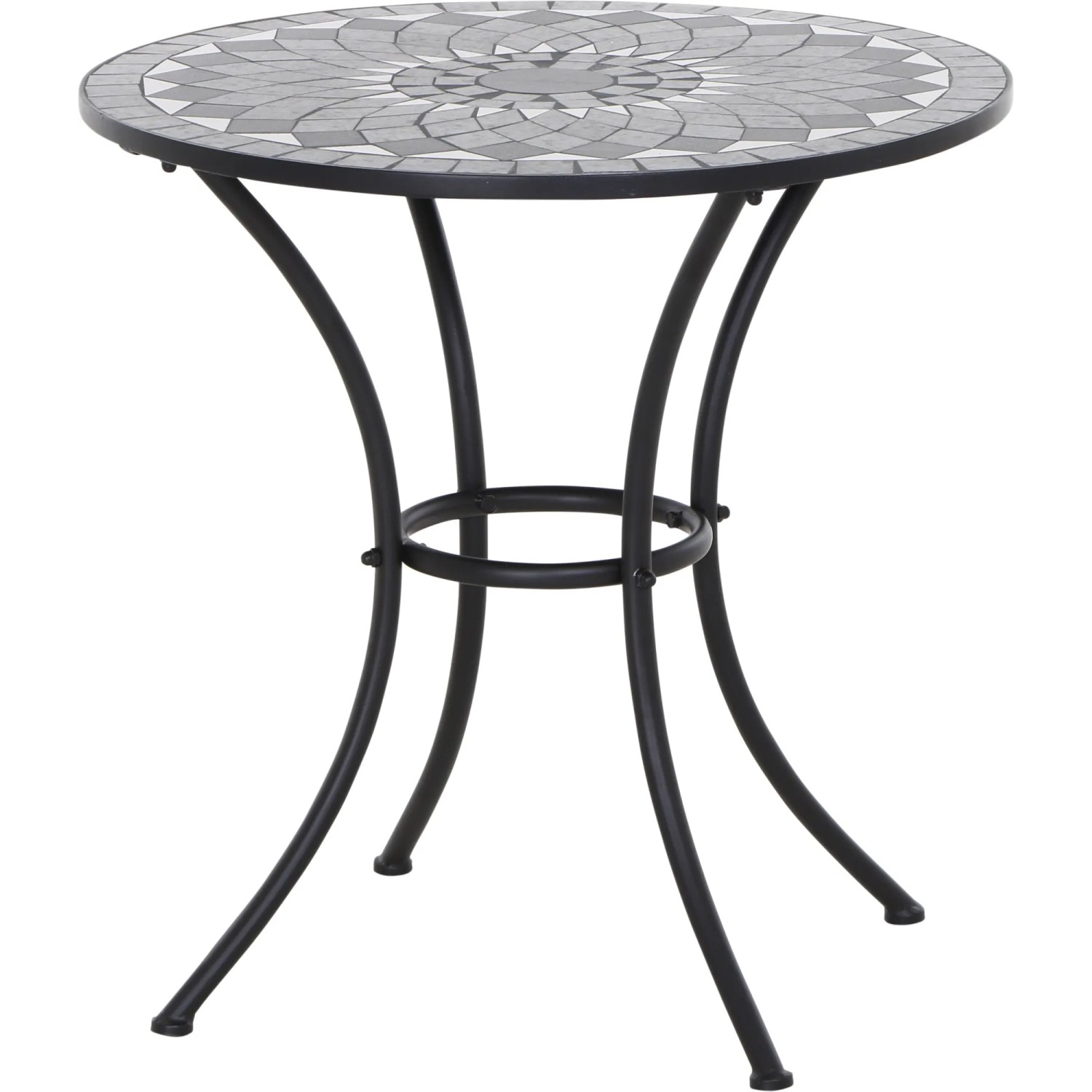 Siena Garden Gartentisch Como Rund Grau Ø 60 cm kaufen bei OBI