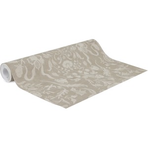 LOOKS by Wolfgang Joop Vliestapete Majestic Damask in Braun, Rollenansicht.