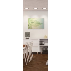 Eglo Connect LED-Einbauleuchten Fueva, 3er-Set, Nickel matt, im Wohnraum.