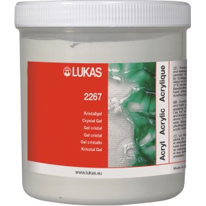 Lukas Kristallgel 250ml, transparentes Struktur Gel für Acrylfarben.