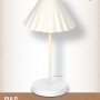 Weiße Ledvance Decor Pulp Tischleuchte, dimmbar, 41,5 cm hoch. Design-Tischlampe mit E14 Fassung.