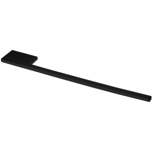 Fackelmann Handtuchhalter Vierkant, 36 cm, schwarz-matt, für Badmöbel.