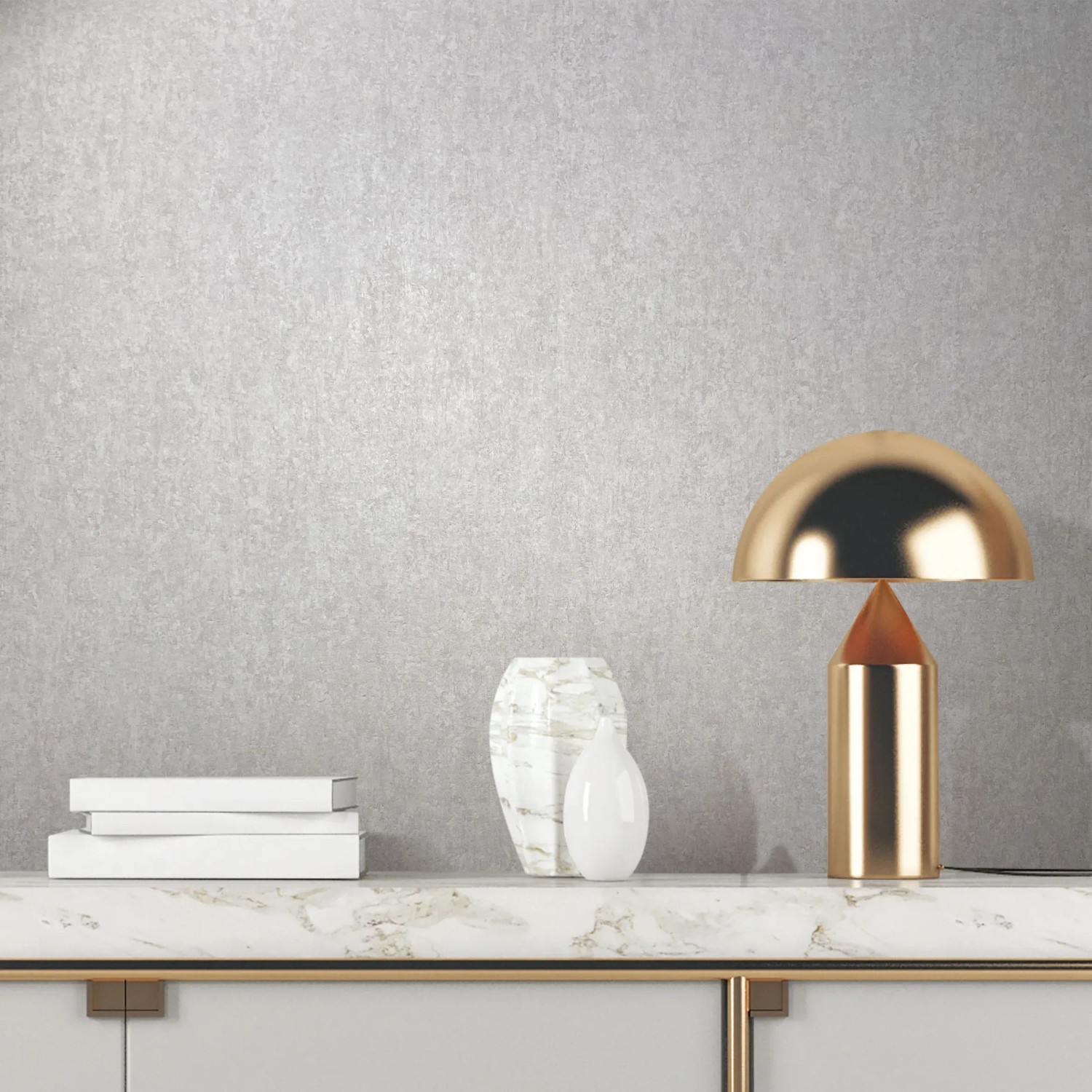 Marburg Vliestapete Betonoptik in Weiß-Grau, matte Oberfläche, modernes Design.