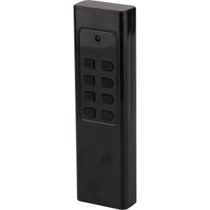 Fernbedienung für Funkschalter-Set zur Hausfunksteuerung, schwarz.