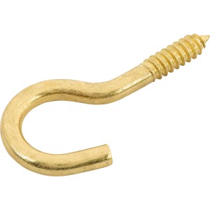 Schraubhaken Vermessingt Ø 5,2 x 60 mm 4 Stück