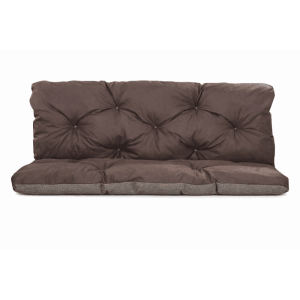 Braunes Setgarden Bankkissen Double Outdoor, 180x50x50cm, für 3-Sitzer Gartenbänke.