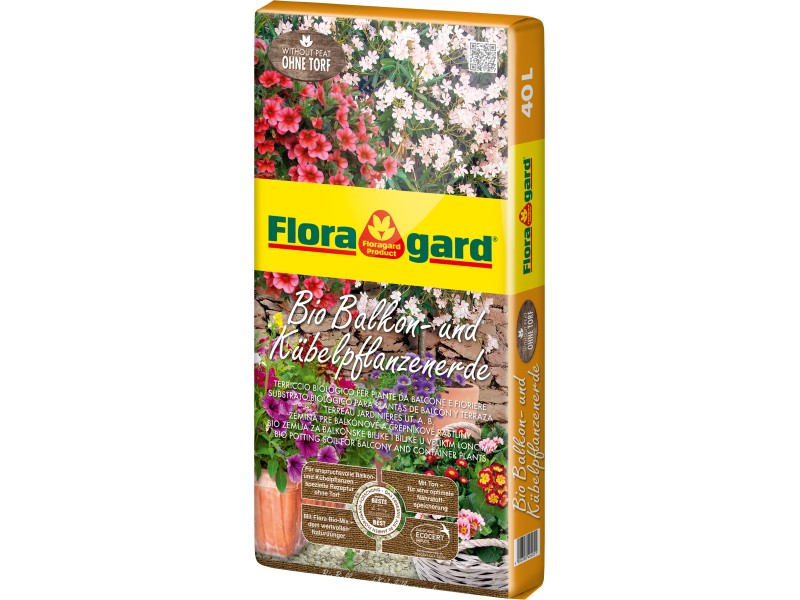 Floragard Bio Balkon und Kübelpflanzenerde ohne Torf 1 x 40 l kaufen