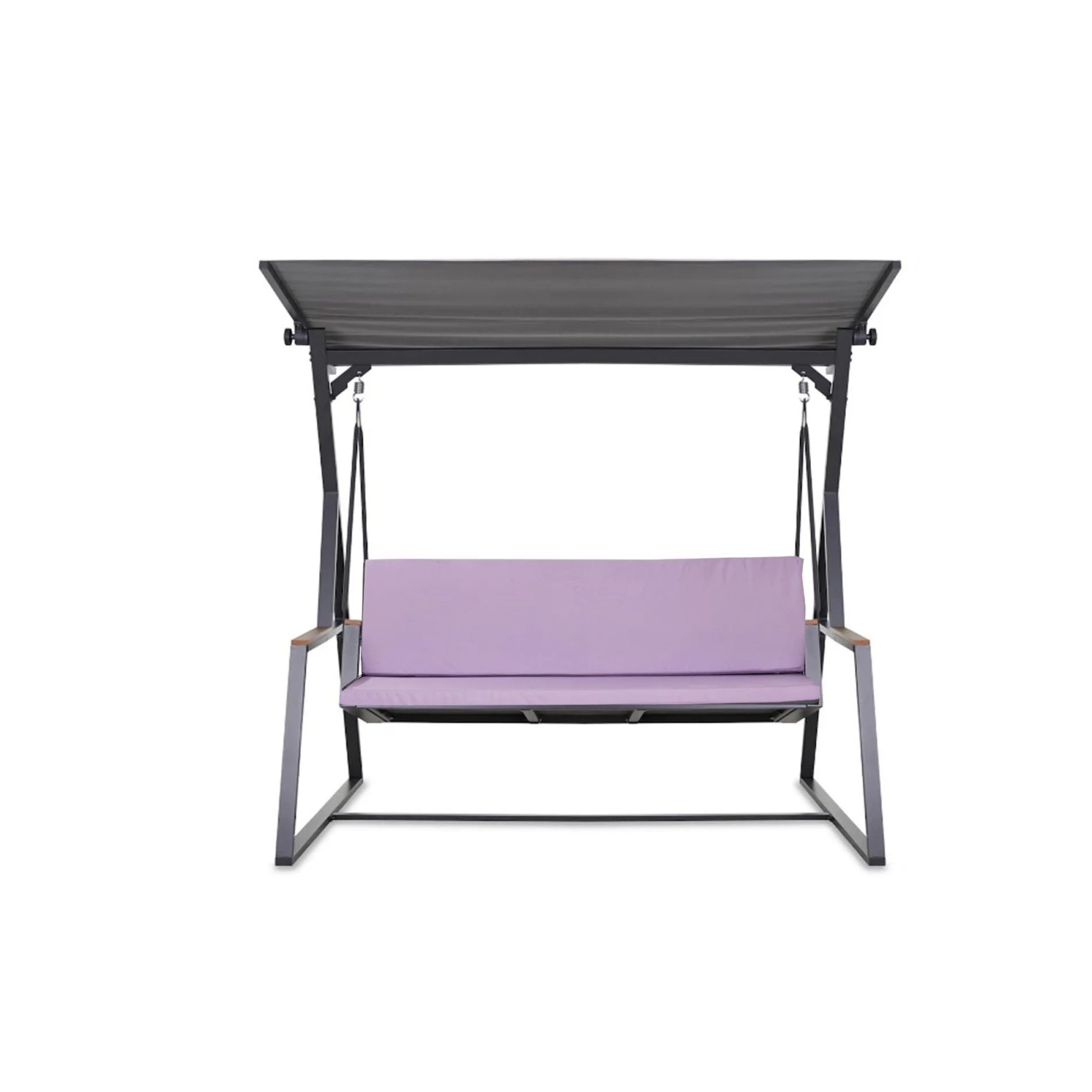 Lila Hollywoodschaukel-Kissen Setgarden Flat, 2-Sitzer Schaukelkissen 100x50x7cm.